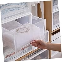 Vista 7 de 2Pcs Transparent Stackable Shoe Storage Organizer with Lids Plastic Containers for Shoes Closet Organizer Storage Boxes for Easy Access and