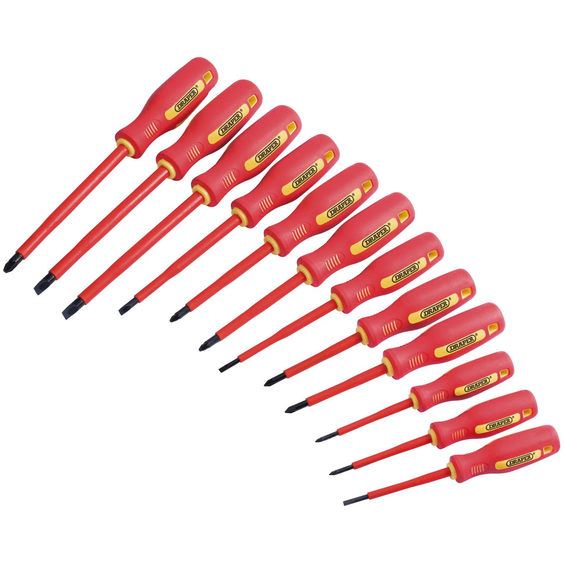 Set de destornilladores totalmente aislados Draper 46541, 12 unidades