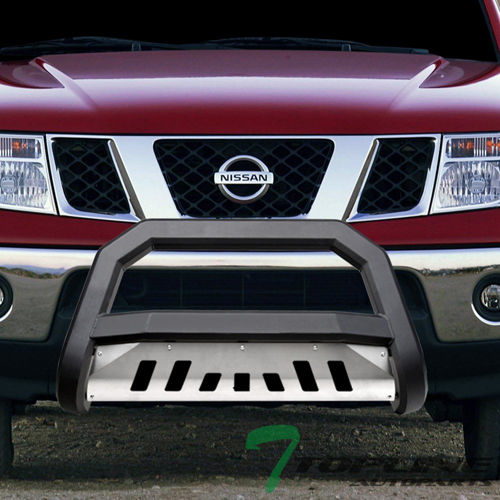 TLAPS Matte Black AVT Style Bull Bar Brush Push Front Bumper Grill