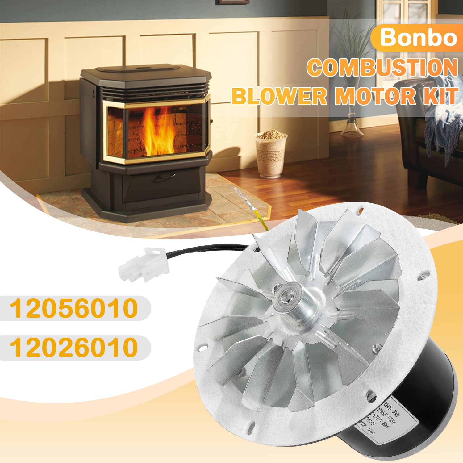 Amazon.co.jp: 12056010 12026010 ペレットストーブ 燃焼排気ブロワー
