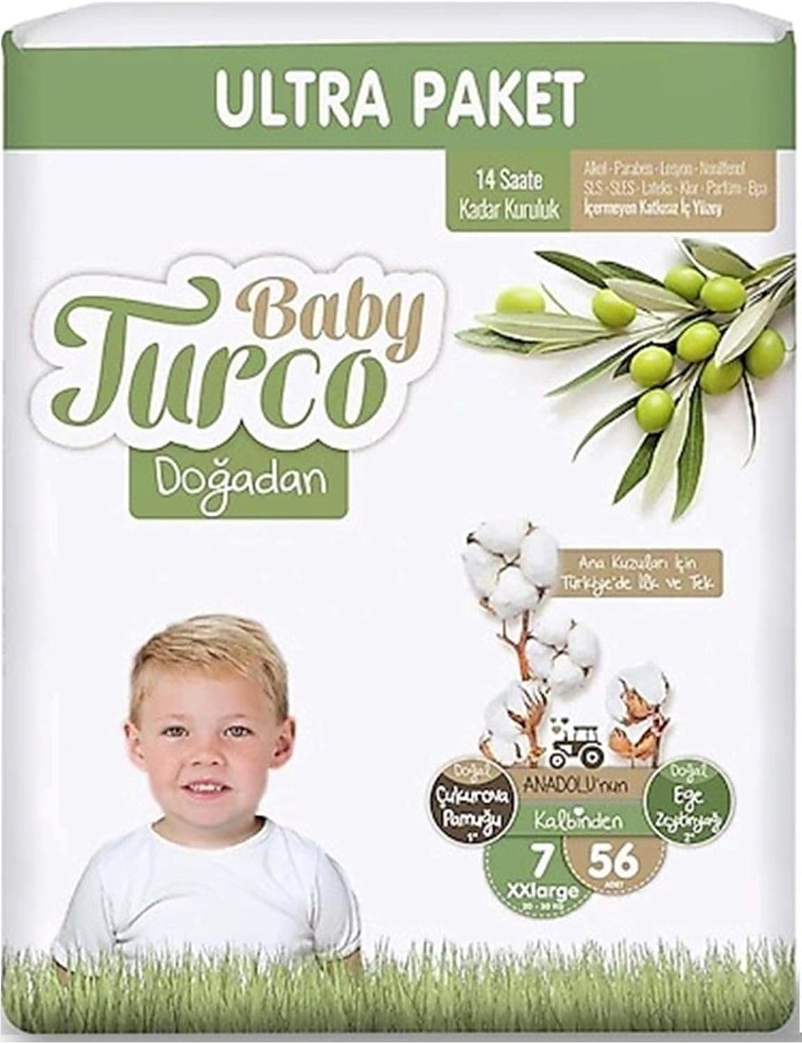 Baby Turco Doğadan Ultra Xxl 7 Numara 56 Adet