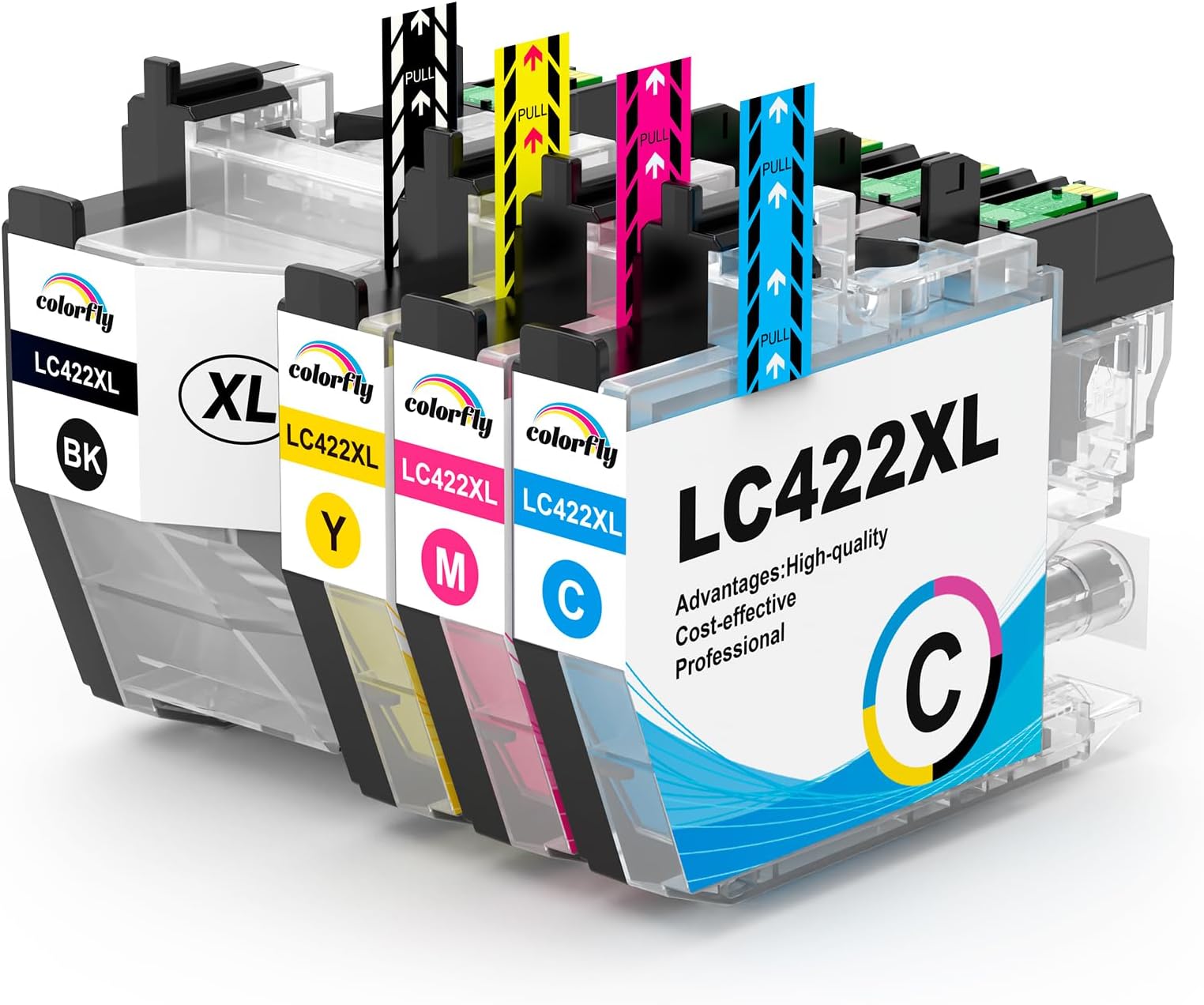 D&C LC422XL compatibele Brother LC422XL LC422 inktcartridges Value Pack voor LC-422XLVAL LC422XL cartridges voor Brother MFC-J5340DW cartridges MFC-J5345DW MFC-J5740DW MFC-J6540DW MFC-J6940DW