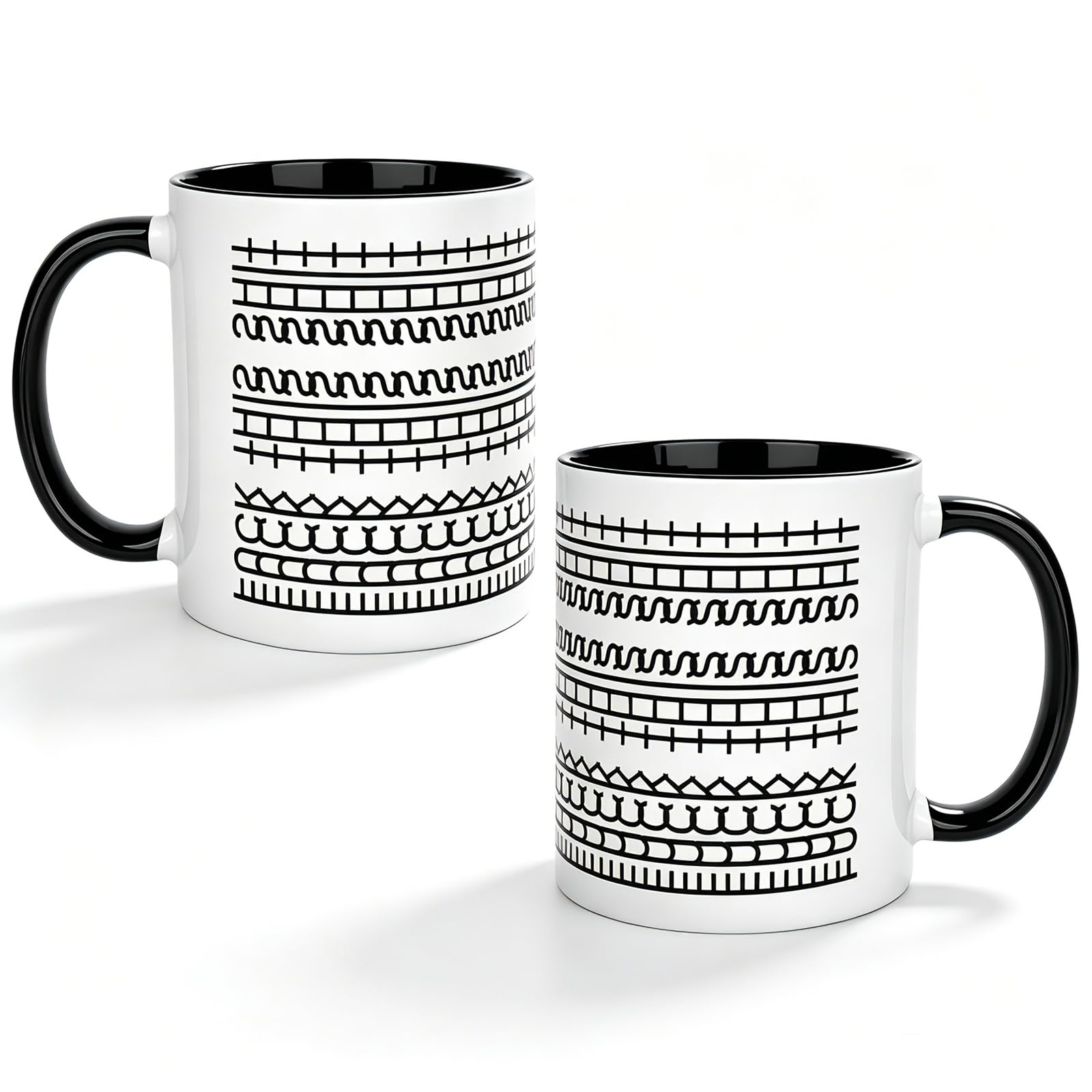 bssmmai 2 PCS Fuck This Shit Mug, Hidden Message Fuckthisshit Mug, 350ml Ceramic Fuck This Shit Cup with Insulated Handle