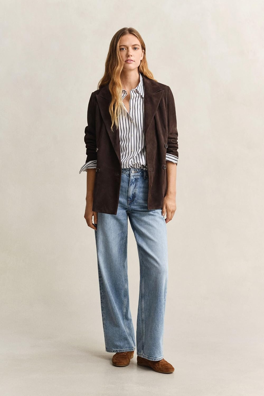 Gant Women's Rel Classic Poplin Striped Shirt