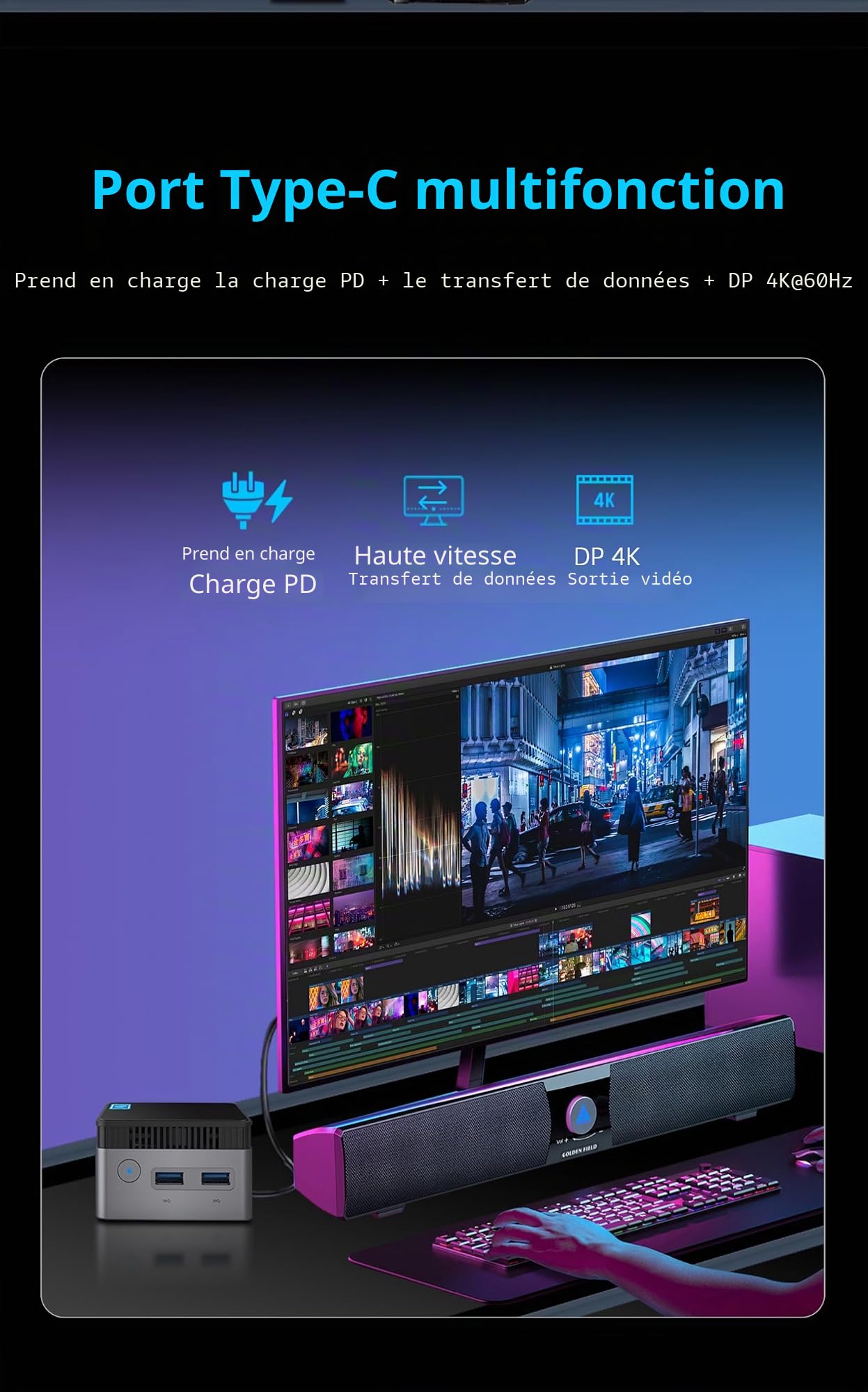 WayPonDEV youyeetoo BY53 Intel N150 12GB LPDDR5 Mini PC (SATA SSD 12+512GB)