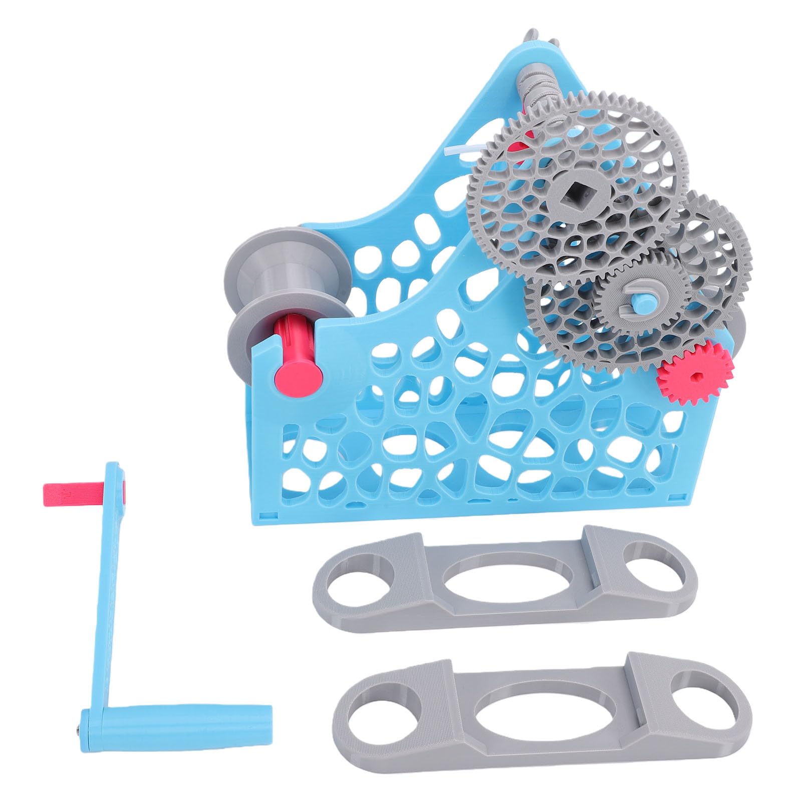 LICAEVEY Korba Ręczna Nawijak żarnika do Drukarki 3D, Odłączana Konstrukcja Modułowa Nawijak żarnika 1 Kg do PLA ABS PETG TPU Nylon Projekty Drukarskie Niebieski