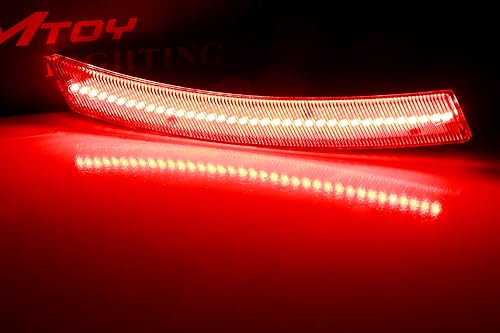 Miniatura 3 de iJDMTOY Kit de luz de marcador lateral trasero LED rojo con lente semidansparente compatible con MINI Cooper R50 R52 R53 2002-08 1 generación,