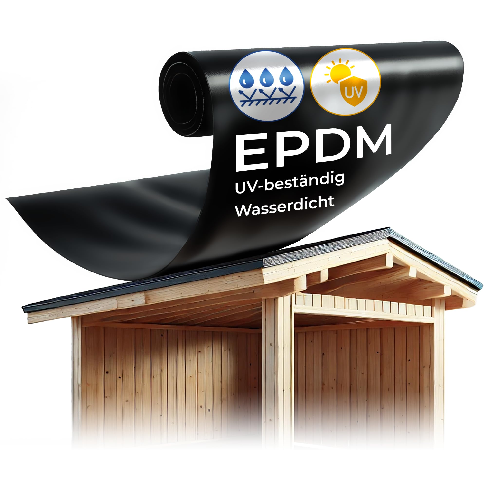 Dachfolie EPDM 1mm 4.5x4m wasserdicht UV beständig