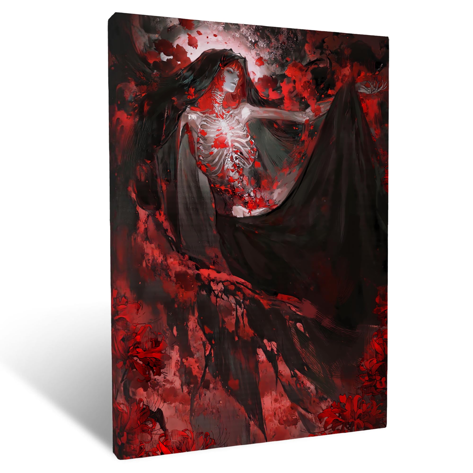 Pekpome 赤いクモのユリ ウォールアート