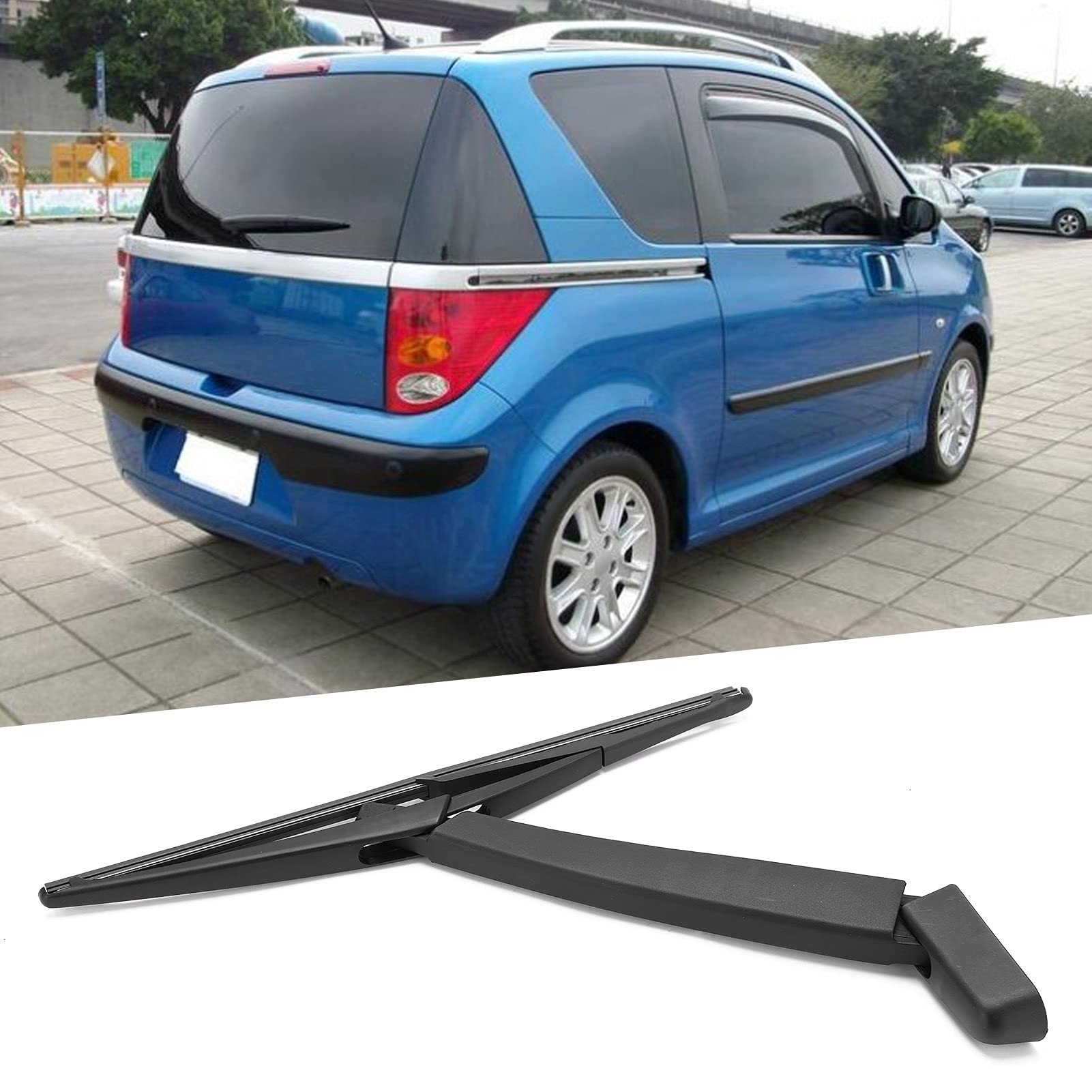 Essuie-glace Arrière De Voiture, Bras D'essuie-glace De Pare-brise Arrière, Jeu De Lames De Remplacement Pour Peugeot 1007 2005 – 2017
