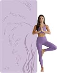 Extra Wide Yoga Mat 76" x 40" x 10mm - Thick TPE Exercise Mat for Men & Women, Non-Slip Large Fitness Mat for Pilates, Workout, Home Gym