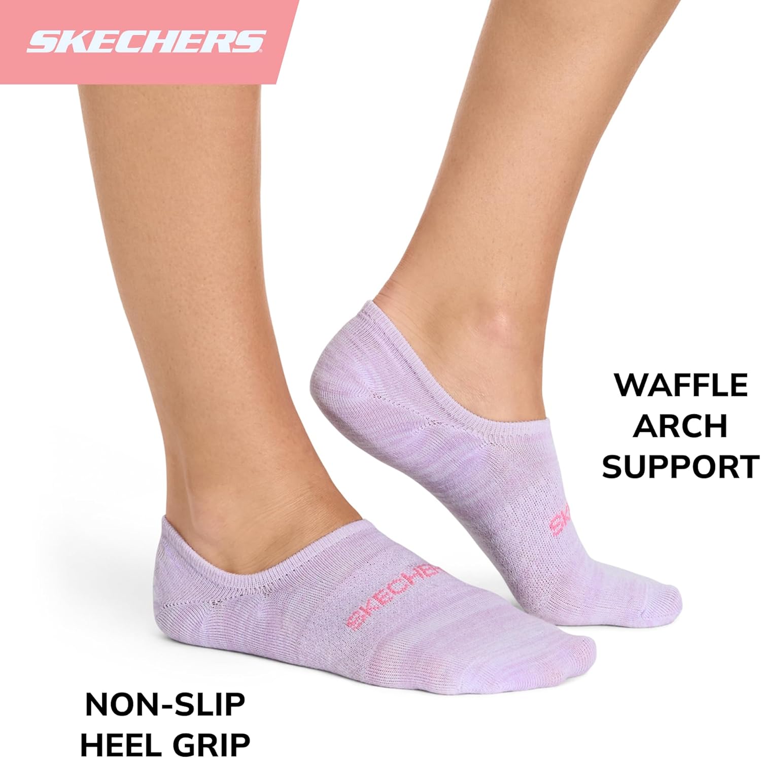 Skechers womens Slip-ins 6-pack Performance No Show Liners, Lightweight & Breathable Mesh - Image 2