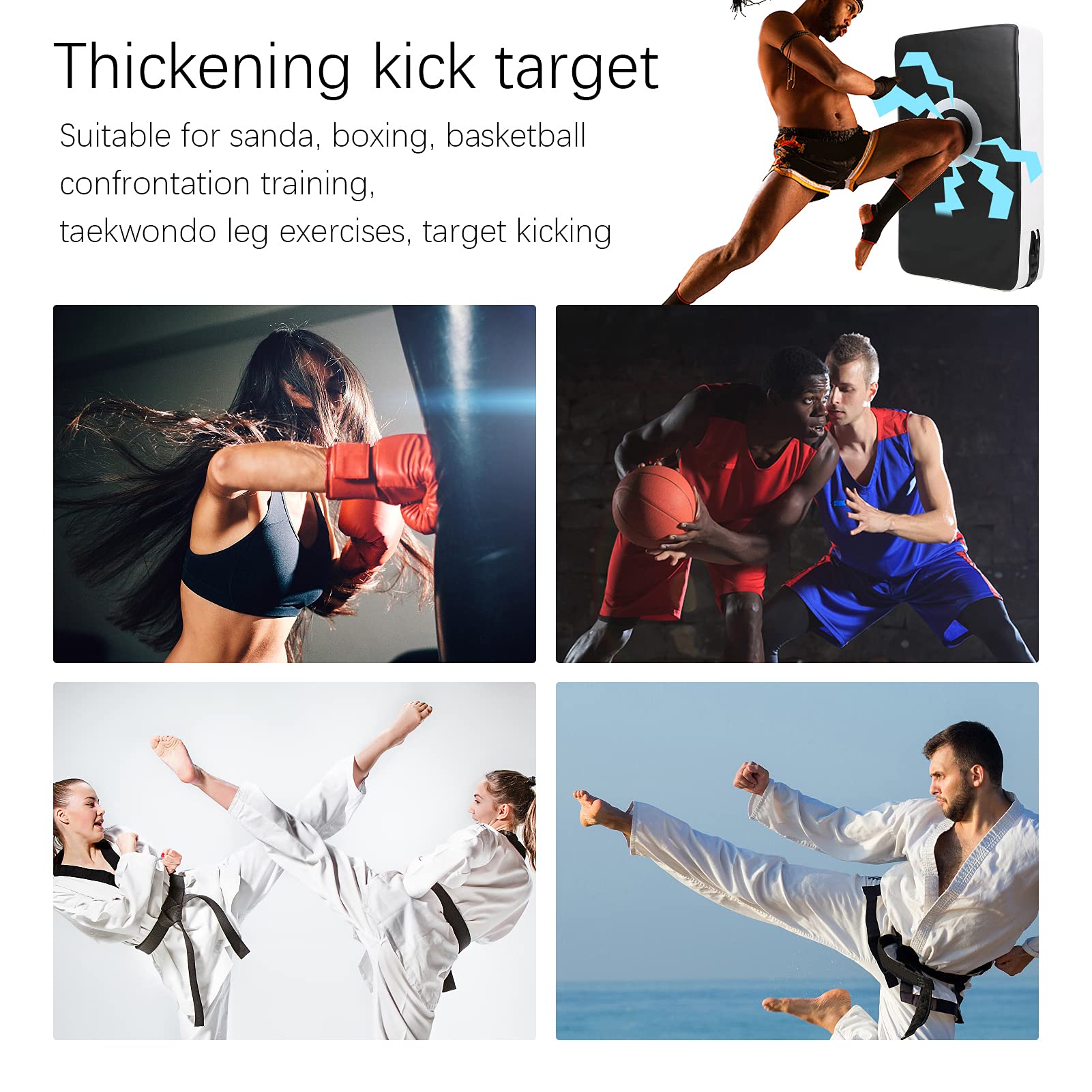 Yctze Guantoni per Boxe con Doppie Cuciture Rinforzate per Allenamento | PU ed EVA resistenti, design anatomicamente curvo, ideale per karate, sessioni di allenamento, protezione dai calci