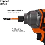 Klein Tools 32315HD 15-in-1 Tournevis à cliquet multi-bits, à impact, 7 Conseils de zone de torsion proflexe à double extrémité, 1/4-Inch Chauffeur d'écrou, 8-Piece