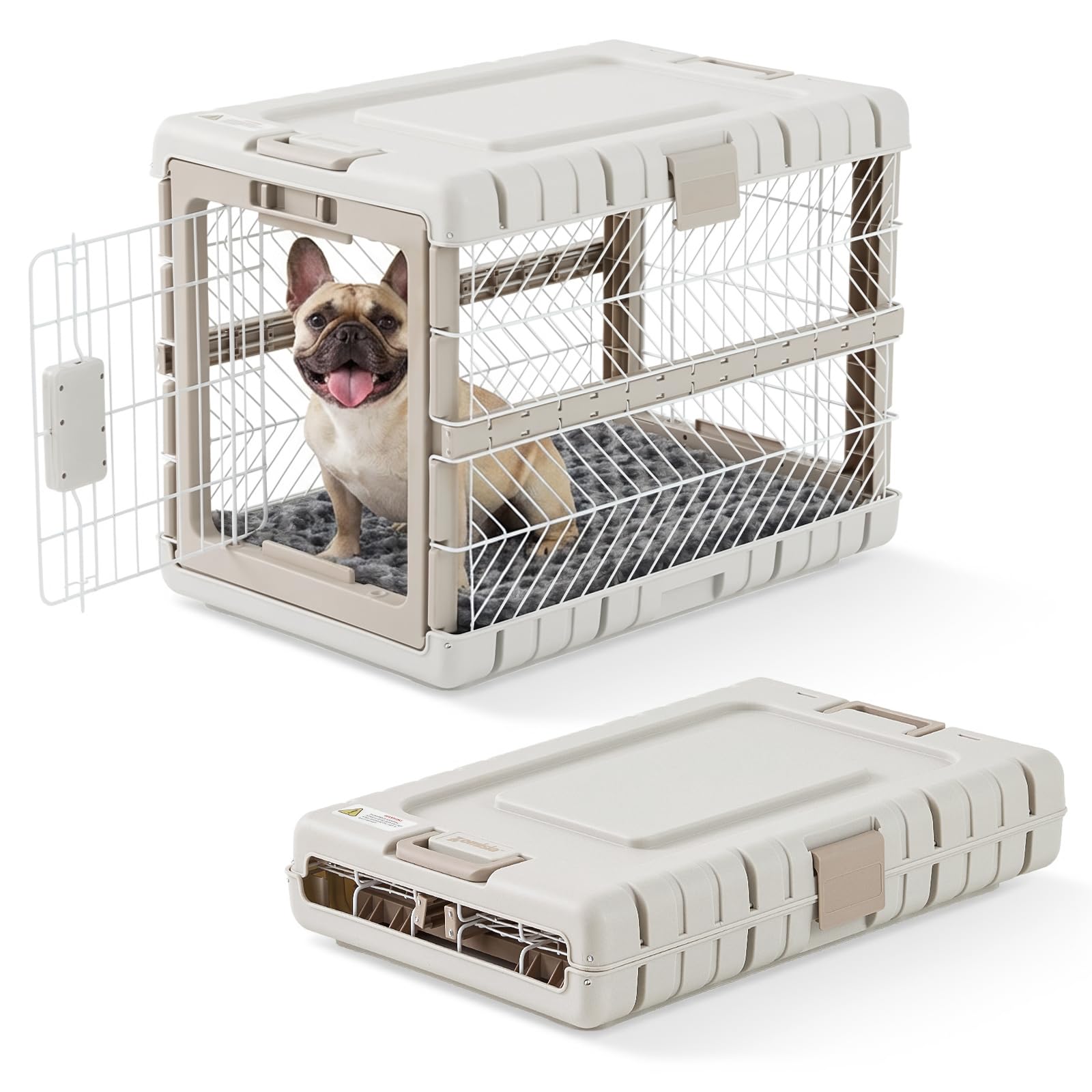 Amazon.com : ZOMISIA Collapsible Dog Crate with Bed Mat, 28