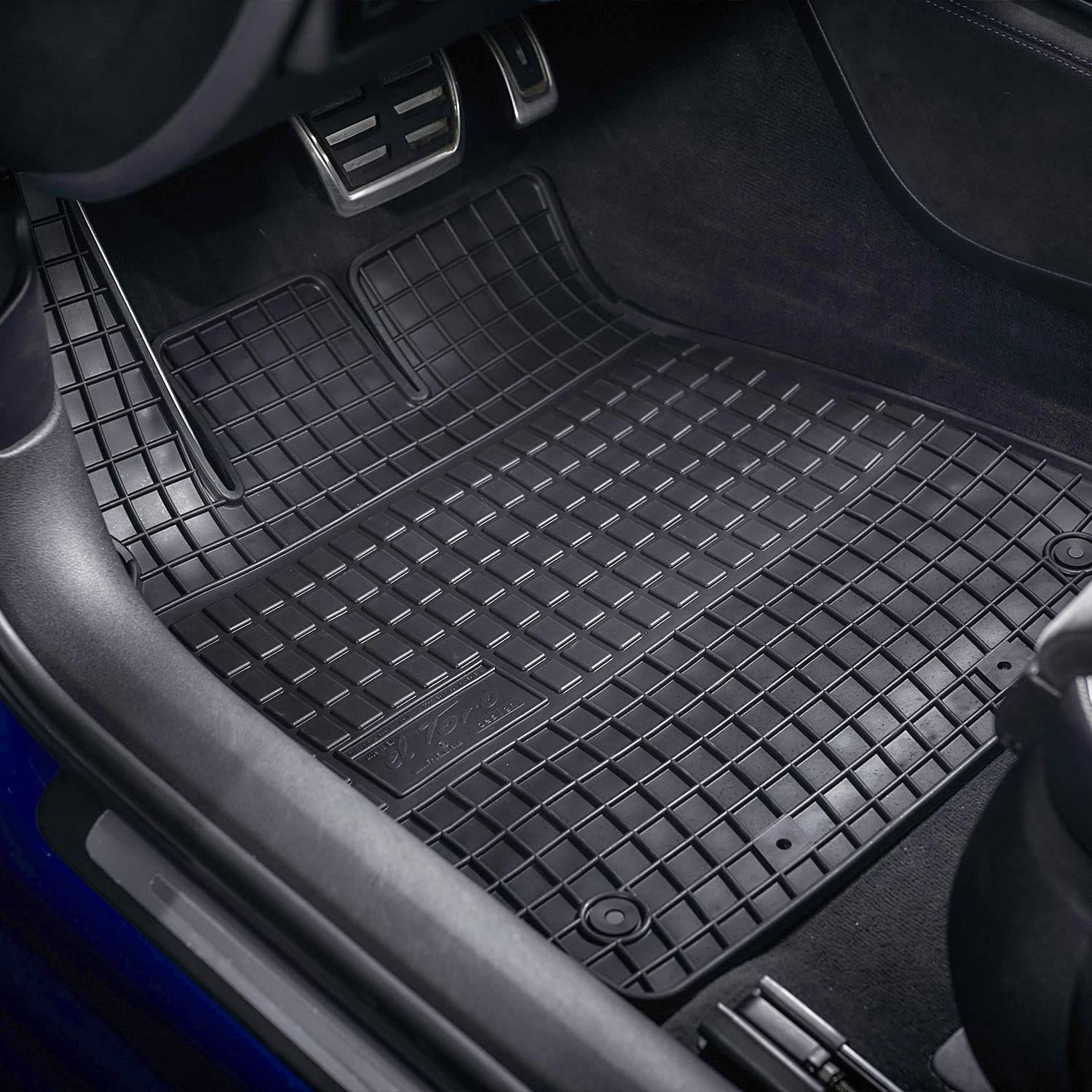 IMJ-Global Tappetini Auto Gomma elToro su Misura Compatibili con Citroën C2 2003-2009, Set Completo di Tappeti Auto per Migliorare Look e Sportività, Tappetino Premium in TPE Durevole