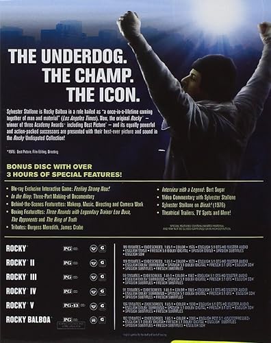 Miniatura 2 de Rocky The Undisputed Collection (Rocky Rocky II Rocky III Rocky IV Rocky V Rocky Balboa) Blu-ray