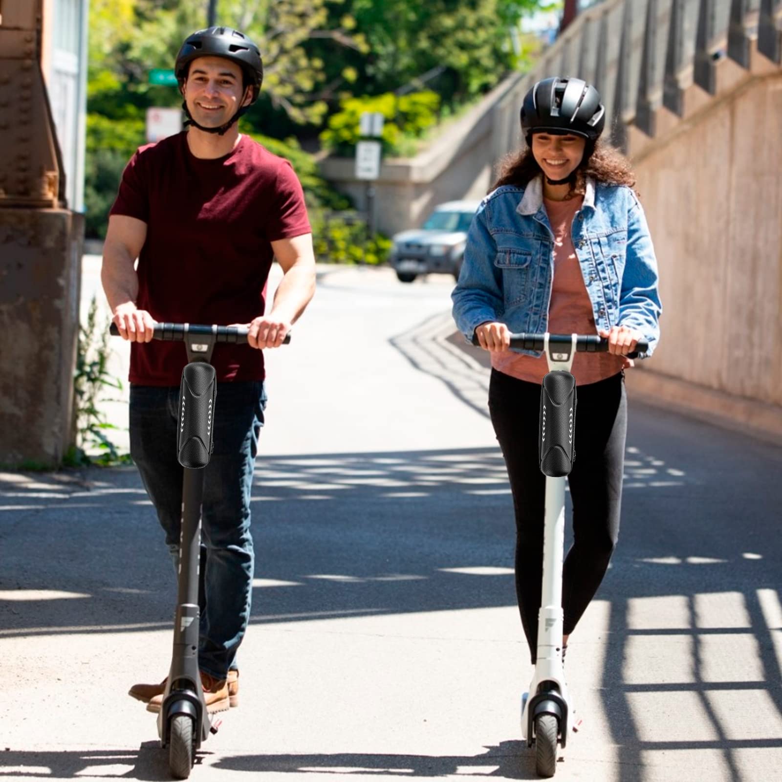 Bolsa para Scooter, Accesorios para Transportar Cargadores, Herramientas de reparación y Equipo de Ciclismo, Bolsa de Manillar, Bolsa Universal para Scooter eléctrico, Plegable, Bicicletas de