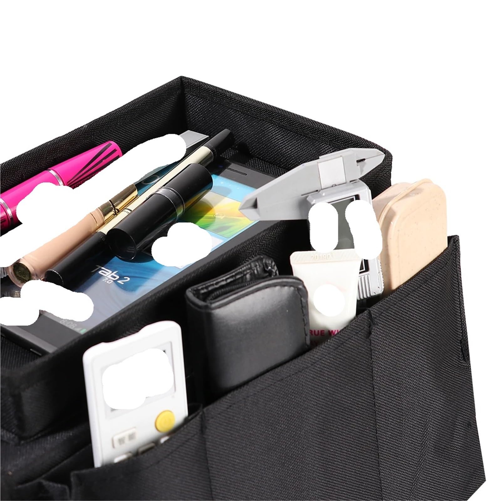 Soporte Organizador for Mando a Distancia de sofá y TV, Caddy for reposabrazos con Bandeja portavasos Que se Adapta a sillas, sofás y sillones para Sofá，Sillón