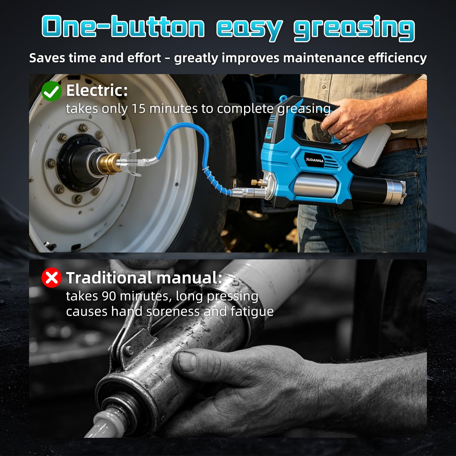 Sgrassatore elettrico a batteria per Makita da 18 V, 600 W, 170 g/min, motore senza spazzole, luce LED, regolazione della velocità a 3 livelli per macchine pesanti (senza batteria e caricatore)