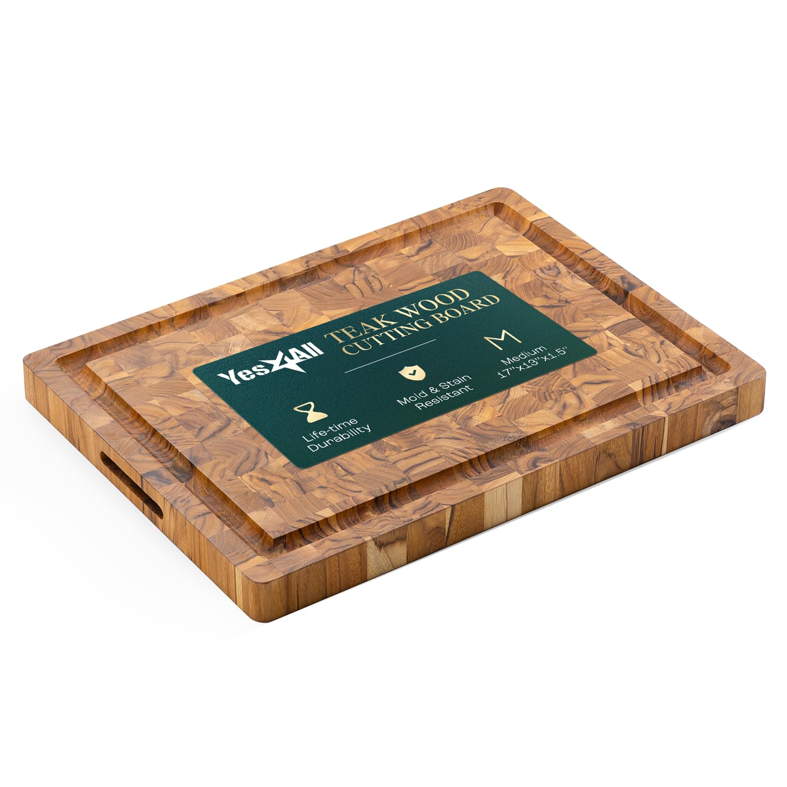 Yes4All End Grain Teak Cutting Board
