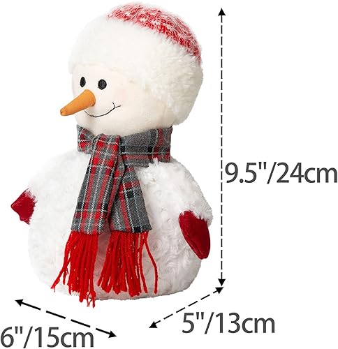 Vista 2 de Marwood Bonito tope de puerta decorativo para el hogar y la oficina, tope de puerta de Navidad de tela de relleno para puerta