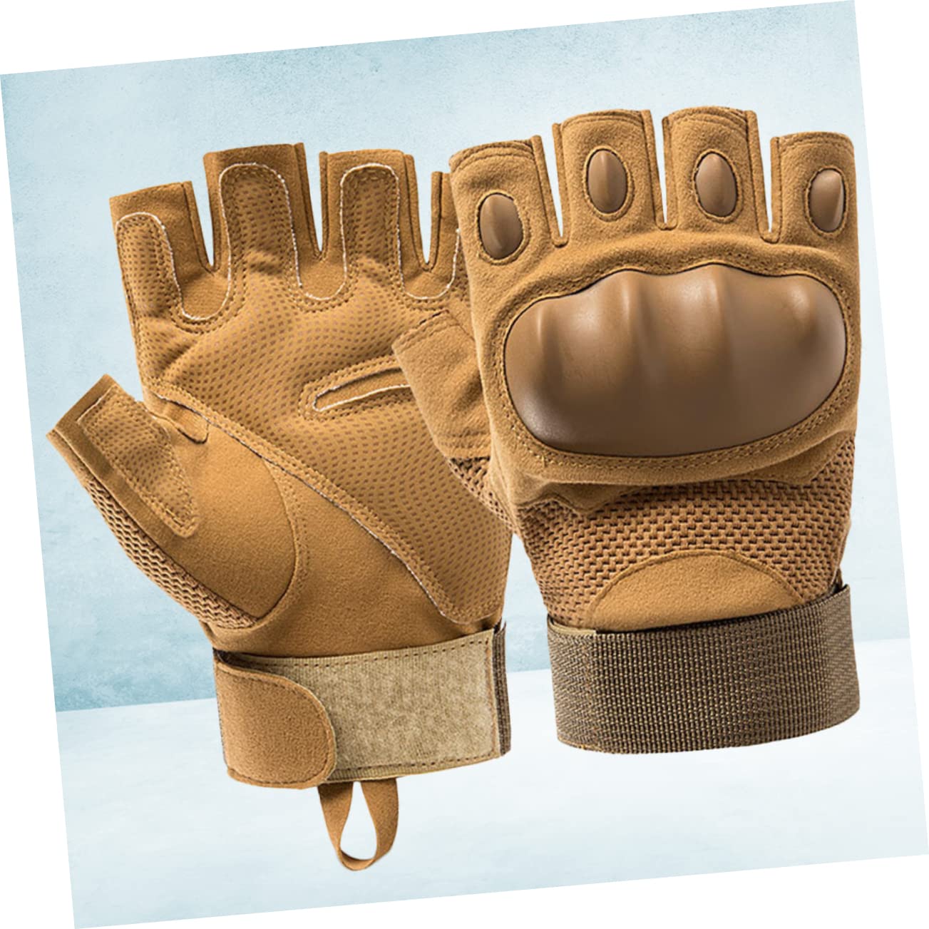 GALPADA Road Bike Gloves for Men Women Half Finger Cycling Gloves Breathable Fabric Wear Resistant Palm Pads and Easy-on/Off Design