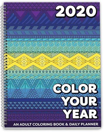 Download Amazon Com Dated 2020 Adult Coloring Book Daily Planner Calendar Spiral Bound Designer Planning Organizer 8 5 X 11 Inches Gift Sister Mother Busy Grown Up No Name Paper Co Office Products