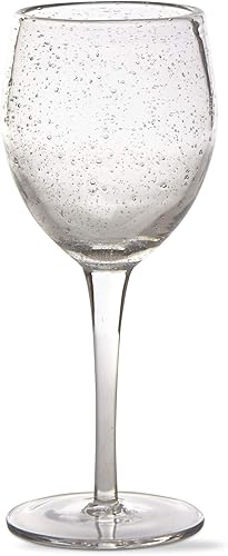 Vaso de vino alto Bubble de 15 onzas para bebidas, para cena, fiesta, boda, restaurante, bar, transparente