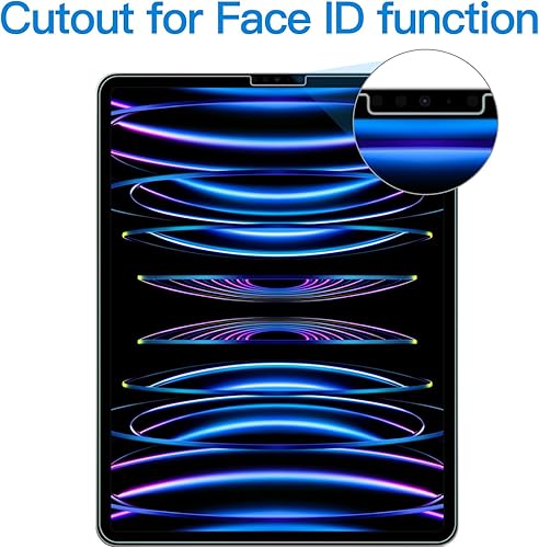 Miniatura 3 de JETech Protector de pantalla para iPad Pro de 12.9 pulgadas 2022202120202018 (6543), pantalla de retina líquida de borde a borde, compatible con