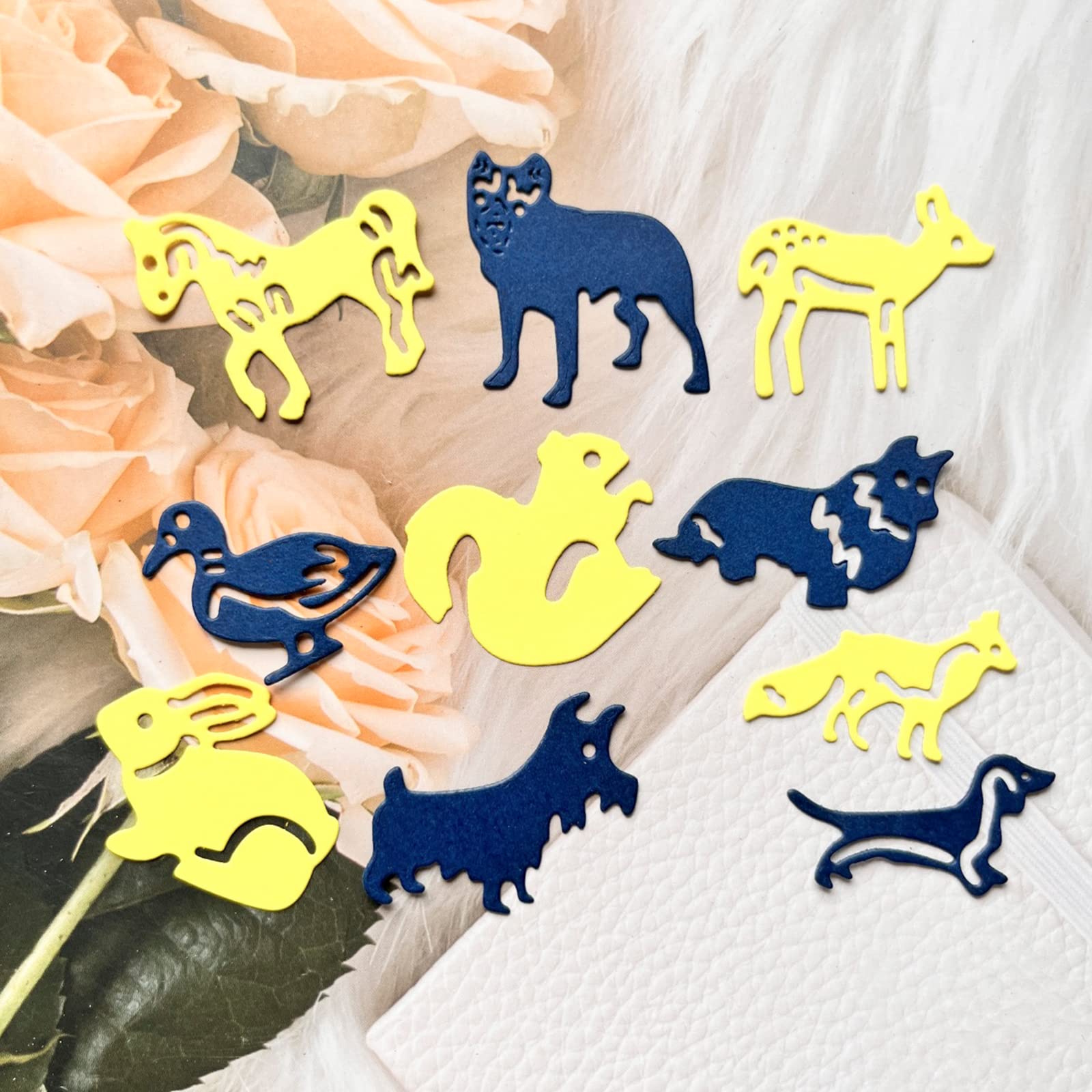 7 stuks Vierkanten Stansmessen, U-horizon Cutting Dies Stanssjablonen Metalen Stansmessen Snijden Matrijzen Embossing Stencils voor DIY Scrapbooking Fotoalbum Kaart Papier Decor
