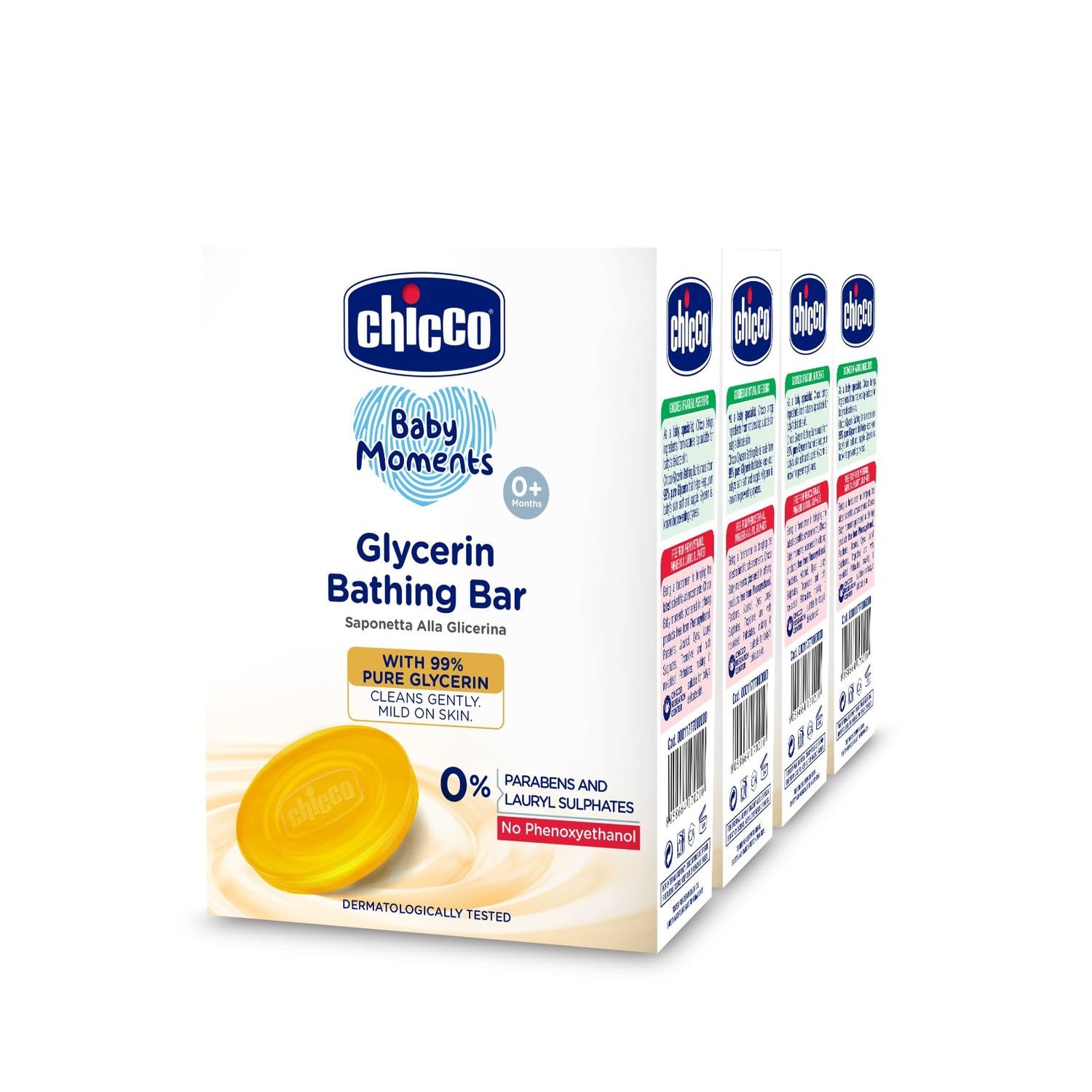 Chicco Baby Moments Glycerin Bathing Bar with 99% Pure Glycerin 300g (Buy 3 Get 1 Free)-picture-27