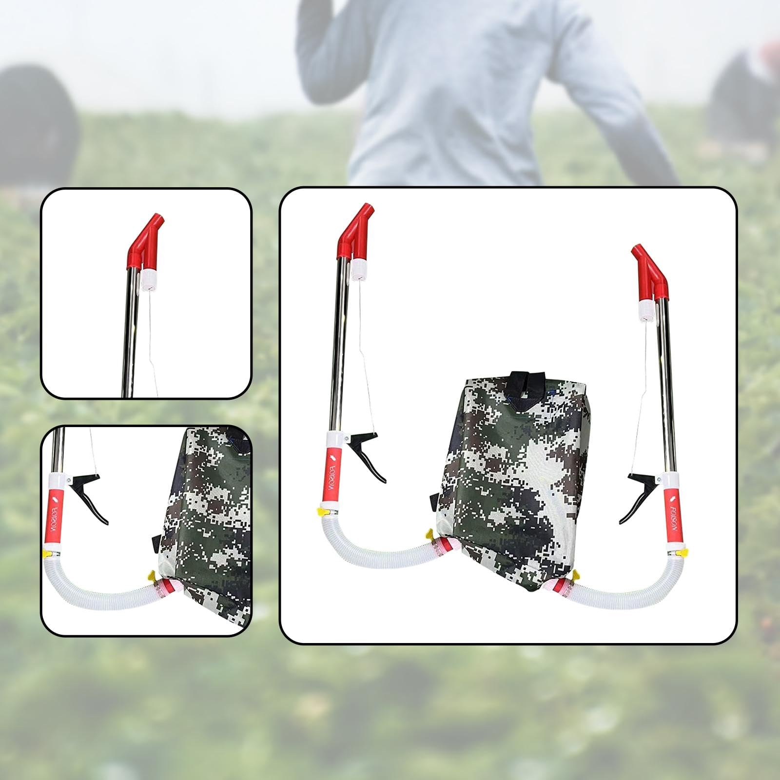 Spandiconcime, Fertilizzante, Letame, Facile da Usare, Strumento di fertilizzazione Portatile, distributore per Giardinaggio, Fattoria, Agricoltura, Doppio Tubo