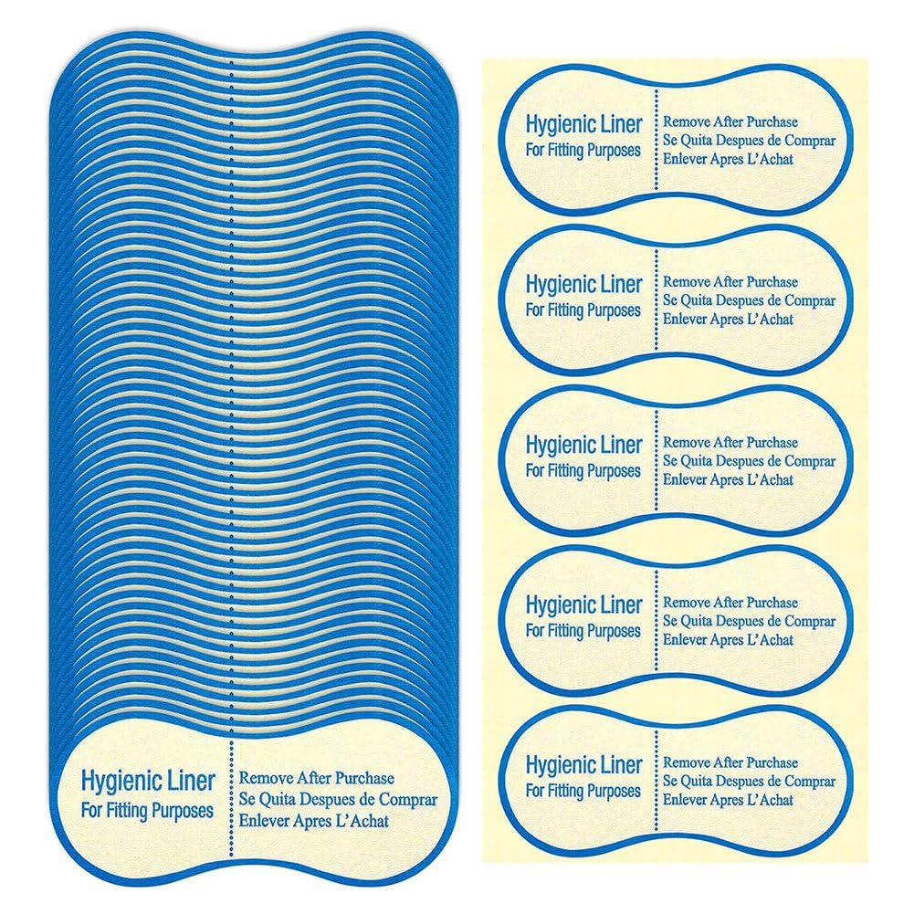 Junterone 500 Pcs Adhesive Protective Hygiene Try on Stickers Hygienic Liner Bulk for Swimwear -Underwear