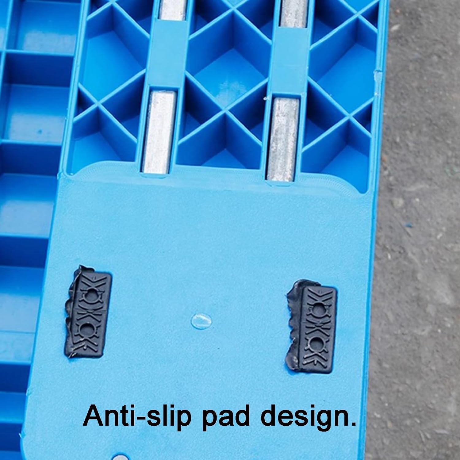 Plastic Pallet, Floor Pallet, Lightweight Nestable Blue Polyethylene Pallets for Kitchen Supermarket Garages Outdoor Closets Storage Rooms(100x80x15cm-A)