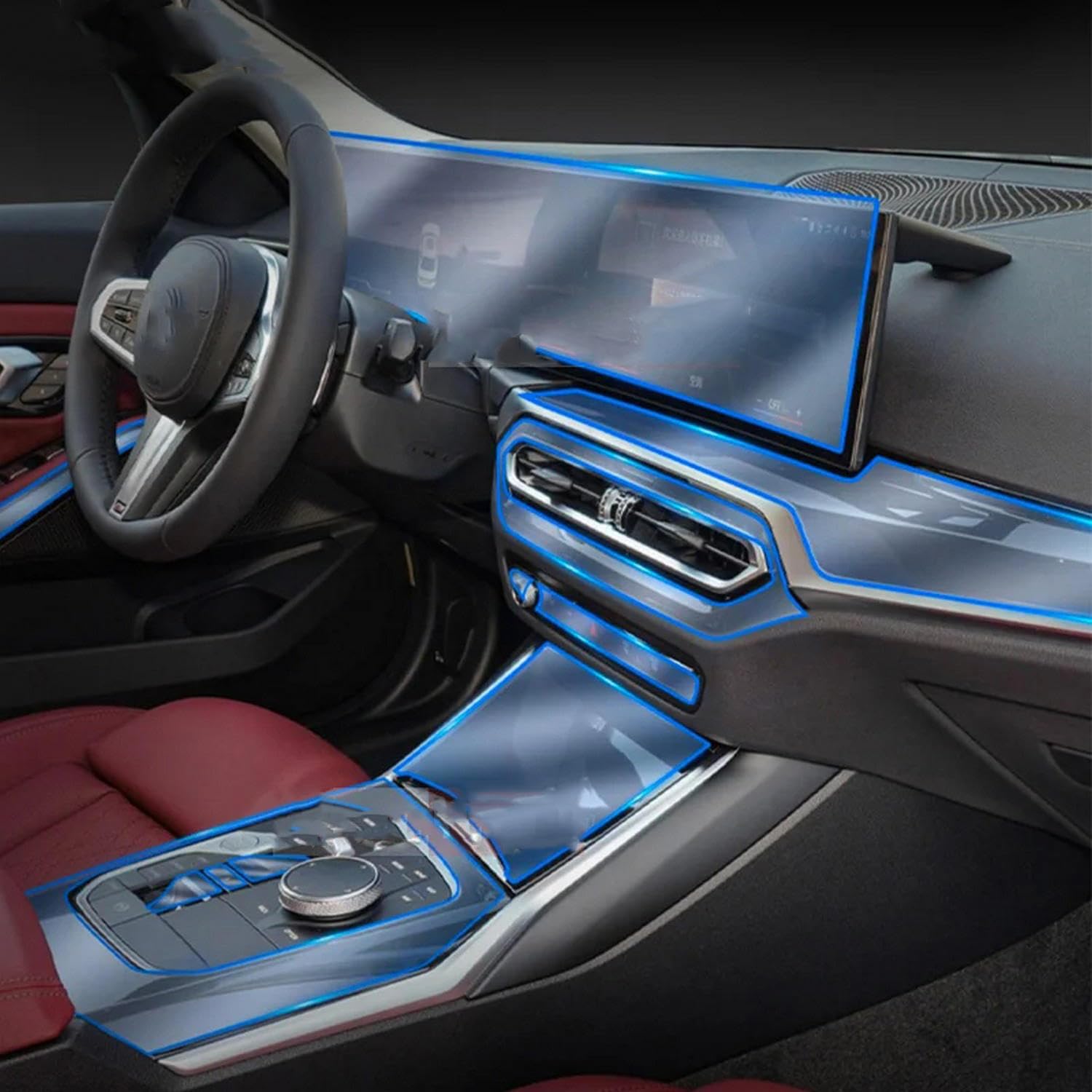 Film de protection TPU intérieur de voiture BMW Série 3 2023 anti UV