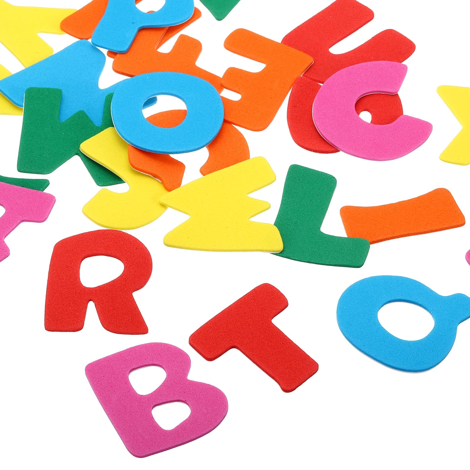 PATIKIL Foam Stickers, 4 Pack 104Pcs A-Z EVA Self Adhesive Foam Shape Sticker Craft Supplies for Scrapbook Card DIY Making Home Decoration, Letter Style