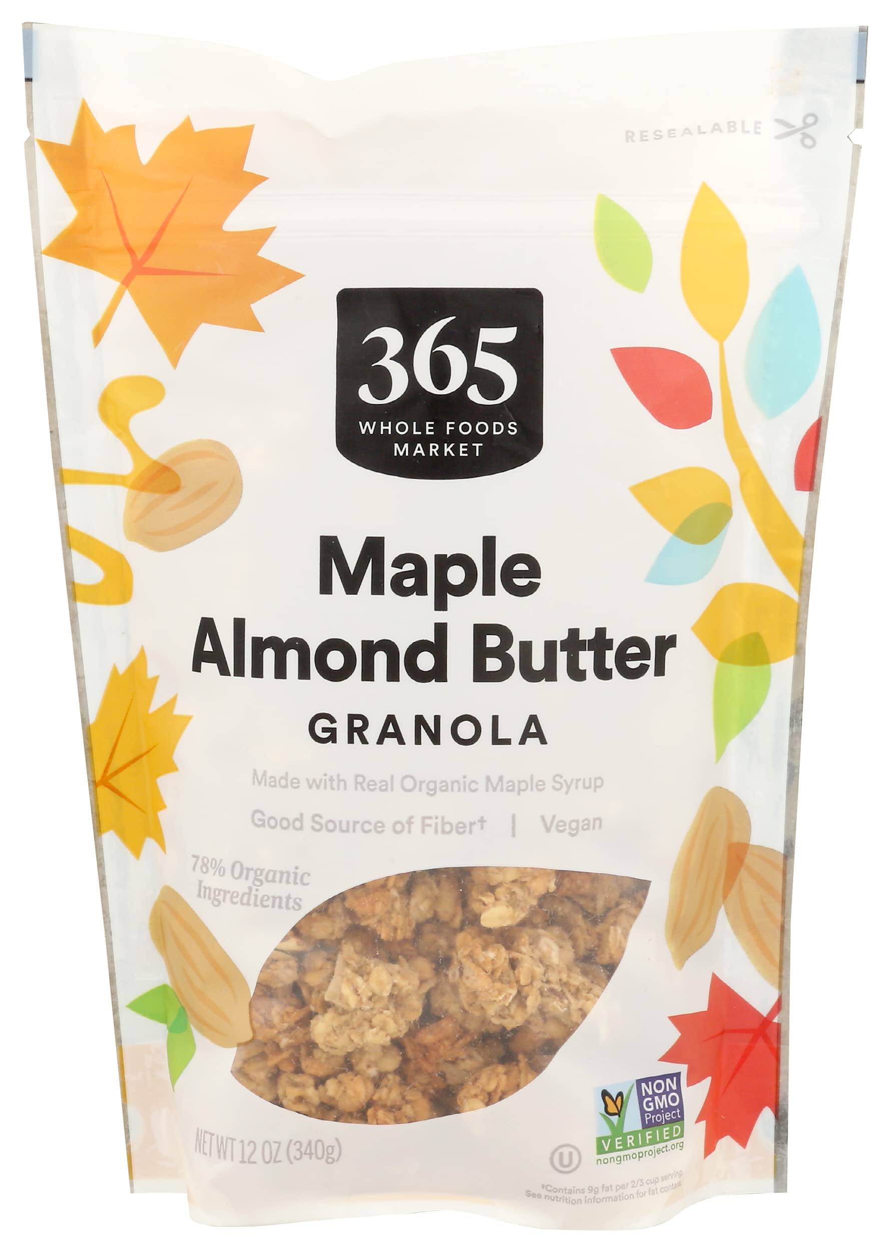 365 by Whole Foods Market, Granola Maple And Almond Butter Bag, 12
