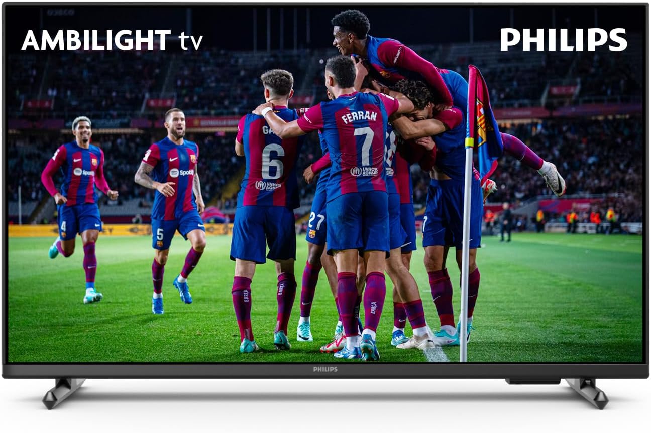 PHILIPS 32PFS6908/12 32 inch Smart LED TV, 1080p, 60Hz, Pixel Plus HD & HDR10, SAPHI, Dolby Atmos, 12W Speakers, Google Assistant & Alexa Compatible, Ambilight, 2023
