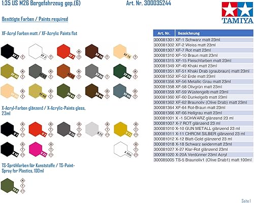 Miniatura 2 de M26tanque vehículo de recuperación1 35Escala MilitarTamiya importado de Japón
