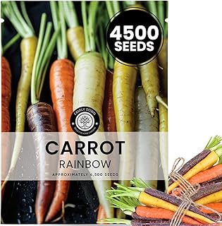 Carrot Rainbow Mix – 4,500 Premium Heirloom Seeds for Planting – Colorful, Sweet Root Blend for Garden & Kitchen for the 2026 Season – 5 Gram Pouch