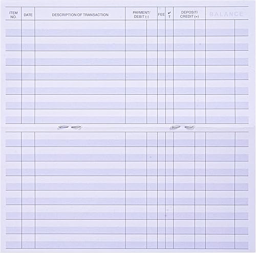 Miniatura 3 de Registros de cheques para chequera personal, registro de chequera fácil de leer