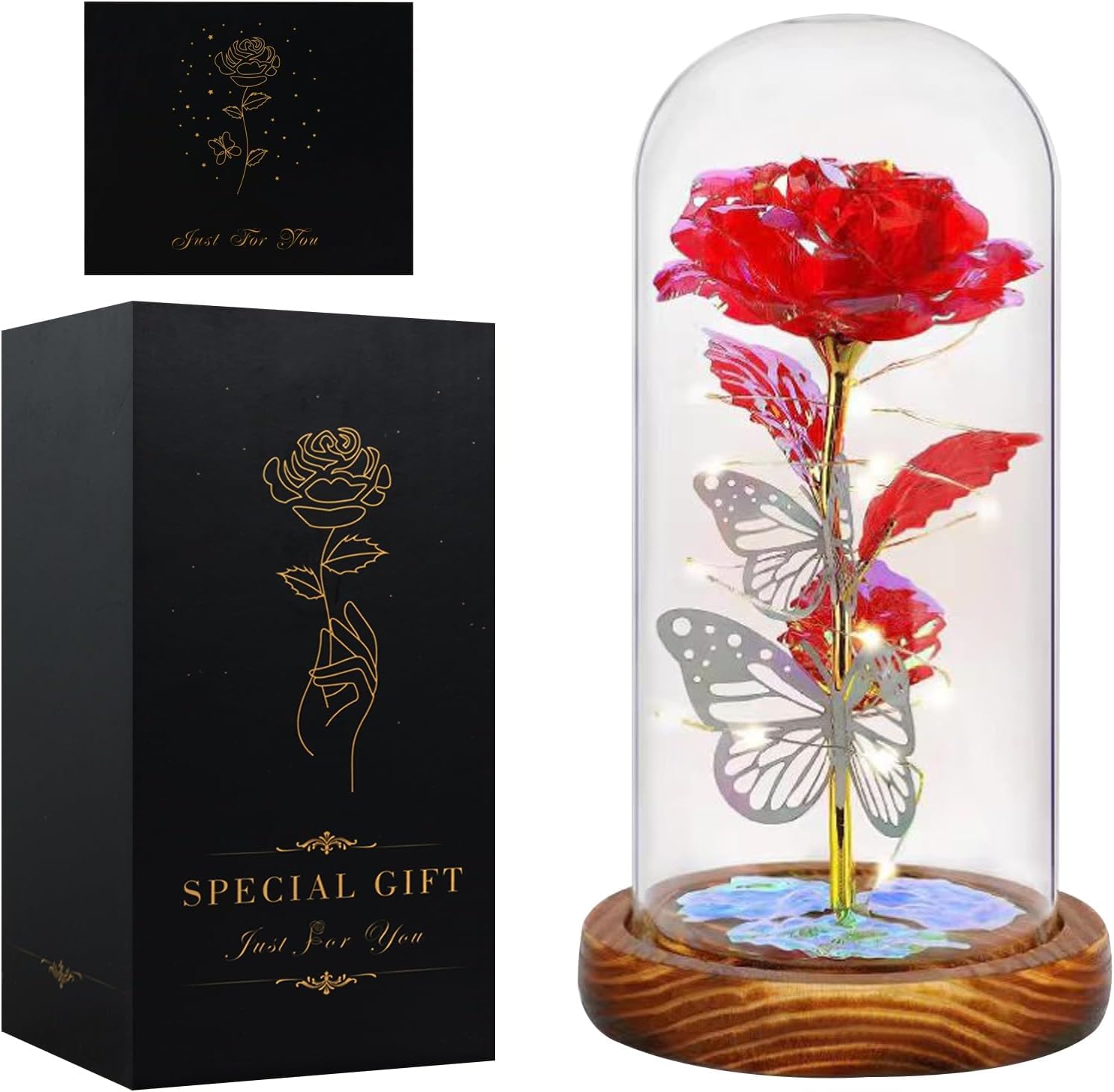 Seachrgif Día de la Madre Regalos, Rosa Eterna, Regalos Originales para Mujer, Mamás Esposa, Madre, Hermana, Cuñada, Mejor Amiga, Suegra y Amiga — view 7