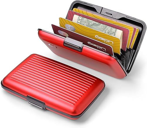 Miniatura 2 de Ögon Designs - Funda de aluminio con bloqueo RFID diseño minimalista y delgado para hombres y mujeres