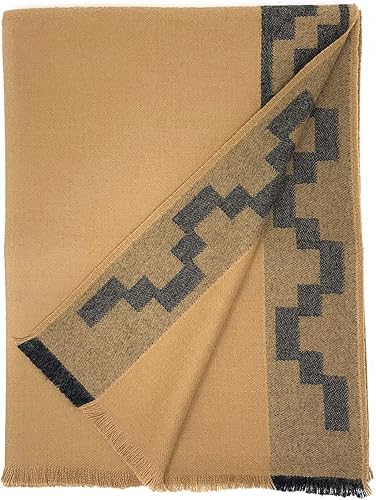 Vista 7 de Stepping Stones - Manta de alpaca para 4 estaciones, 100% lana de alpaca bebé, 6 pies de largo x 4.25 pies de ancho, hipoalergénica y lujosamente