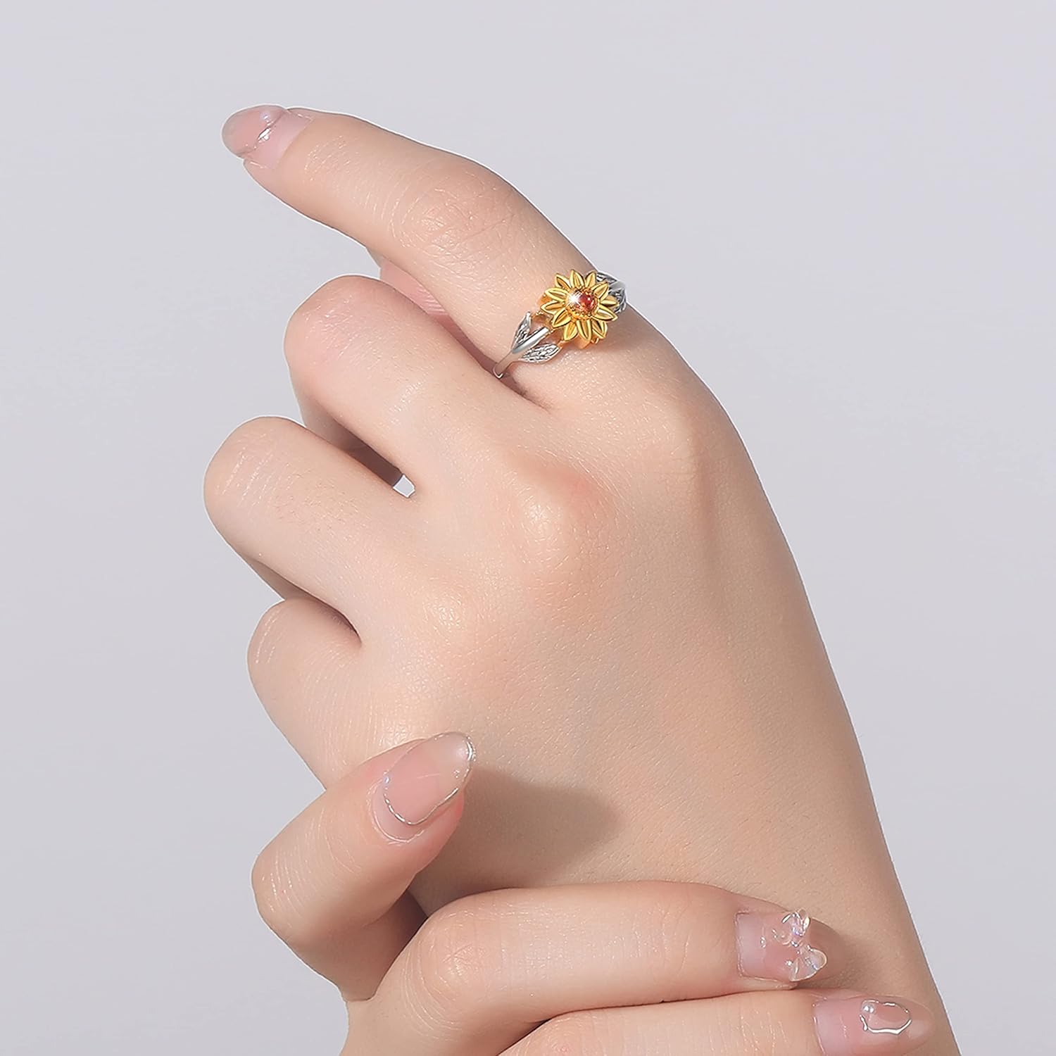 Rose Flower Cremation Urn Ring Holds Loved Ones Ashes 925 Sterling Silver Cremation Keepsake Ring Jewelry for Women Mom - Image 4