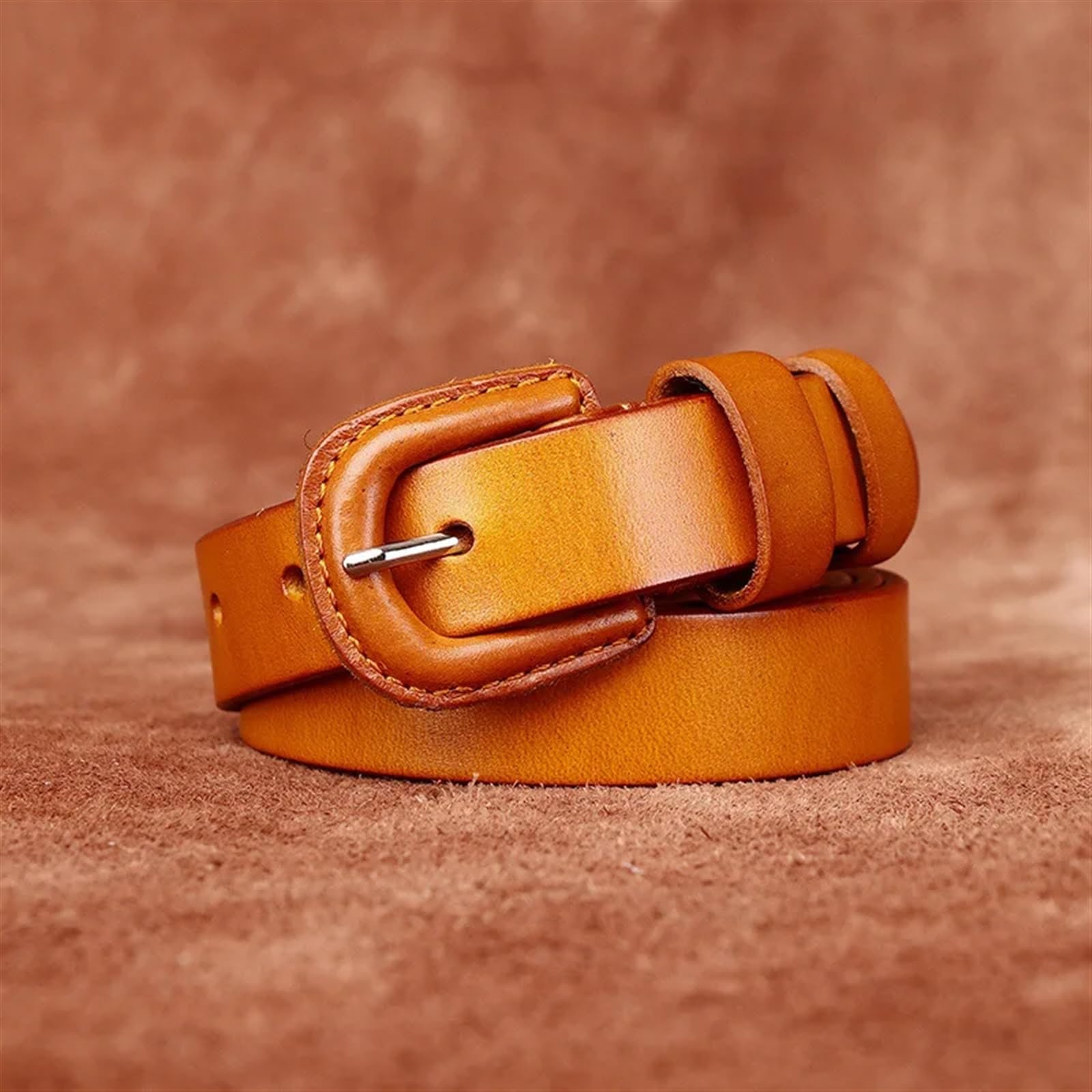 Ceintures pour homme Ceinture 2.3cm Vintage couche supérieure en peau de vache dames cuir véritable Jeans décontractés ceinture femmes