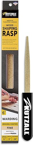 Miniatura 10 de Kutzall Escofina de mano original de 8 pulgadas, fina, raspadora de madera utilizada para carpintería y modelado, con mango ergonómico de agarre