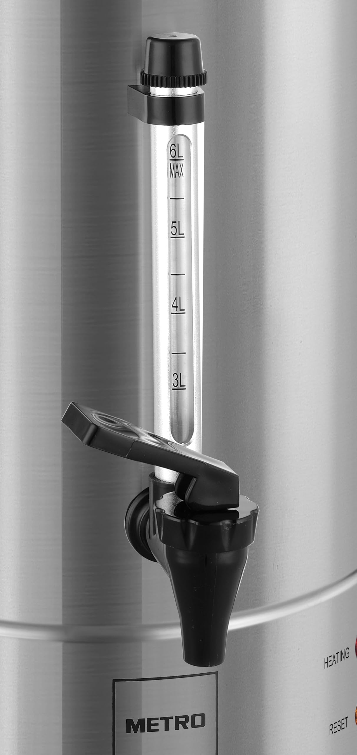 METRO Professional Bouilloire/distributeur de vin chaud GWB1006, acier inoxydable, 6 L, 1300 W
