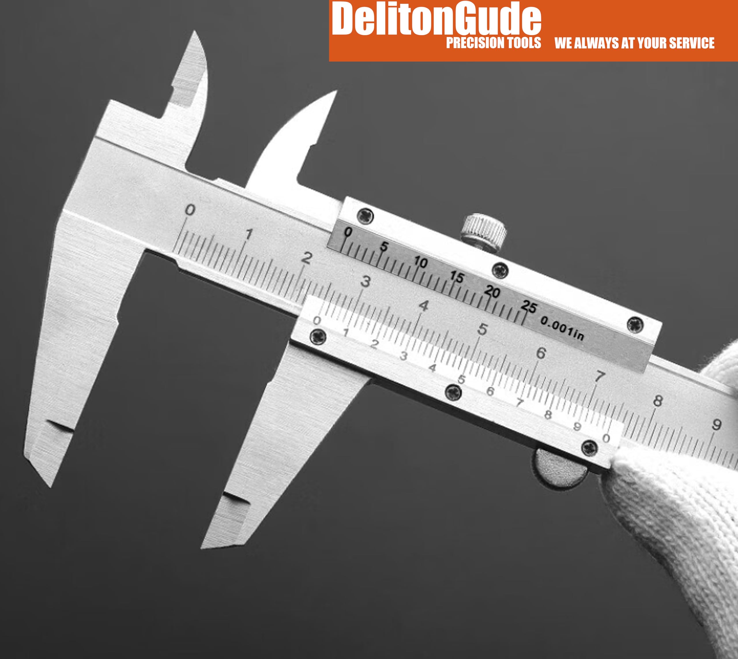 Calibro a corsoio da 30,5 cm, strumento di misurazione in acciaio inossidabile, micrometro manuale da 0-300 mm, 0,02 mm, per misure interne, esterne, profondità e gradini (30,5 cm)